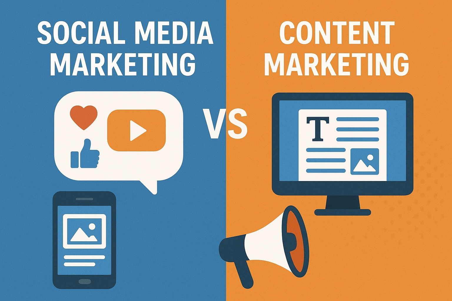Social Media Marketing vs Content Marketing