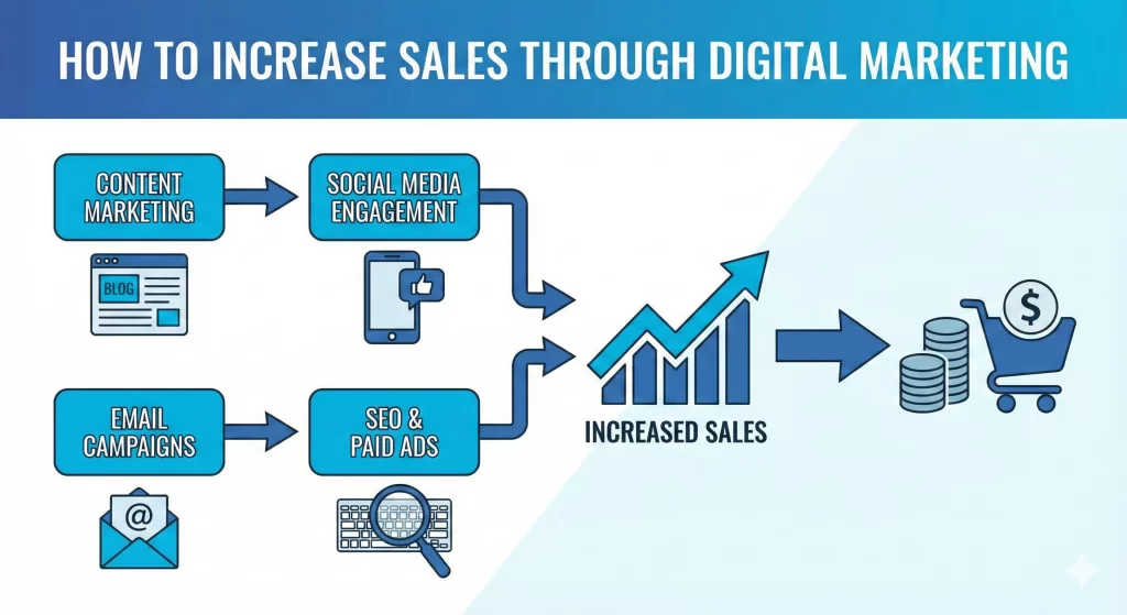 How to Increase Sales Through Digital Marketing