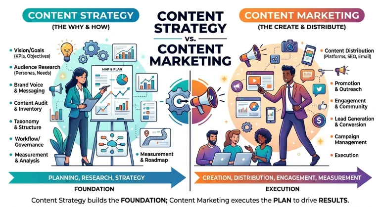 Content Strategy vs. Content Marketing