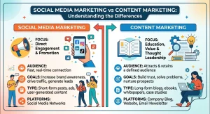 Social Media Marketing vs Content Marketing