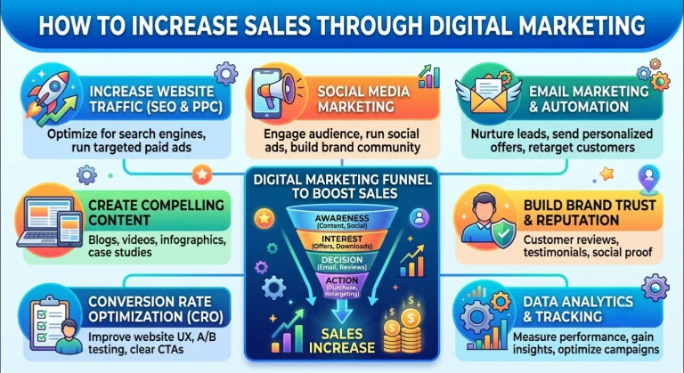 How to Increase Sales Through Digital Marketing?