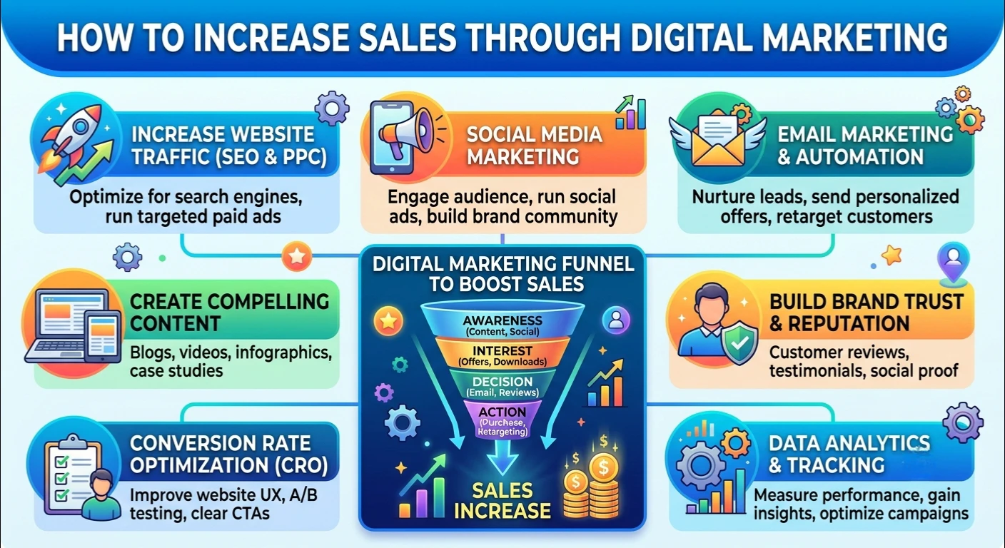 How to Increase Sales Through Digital Marketing?