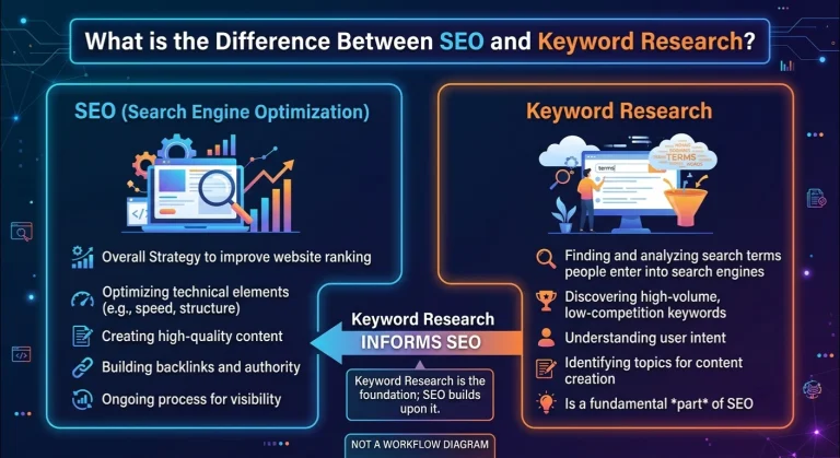 What is The Difference Between SEO and Keyword Research?